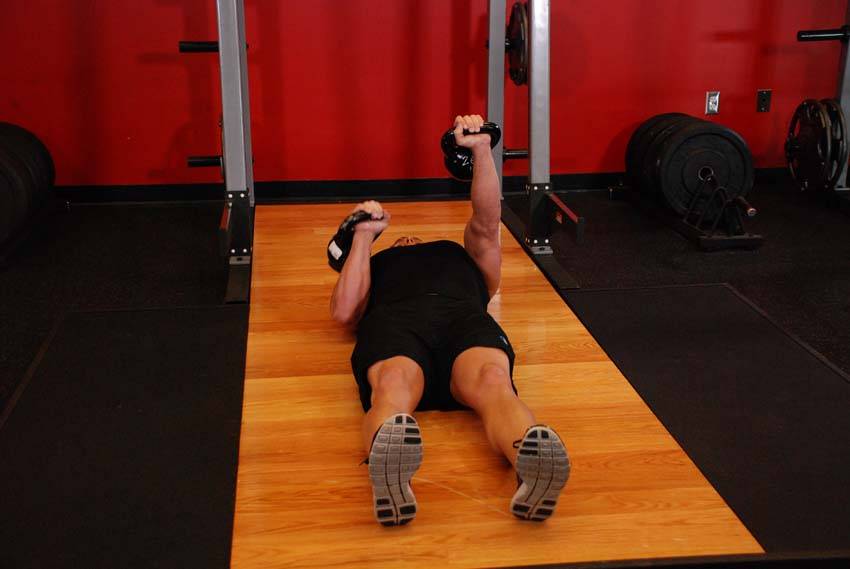 Alternative demonstration of Alternating Floor Press exercise