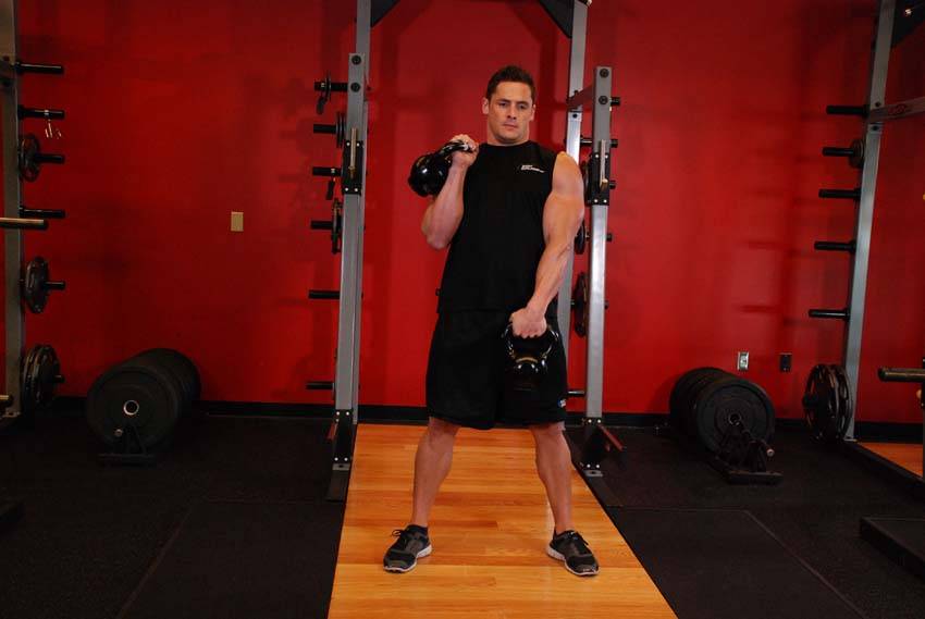 Alternative demonstration of Alternating Hang Clean exercise