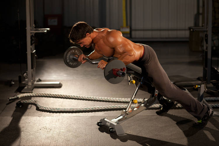 Demonstration of Anti-Gravity Press exercise showing proper form and technique