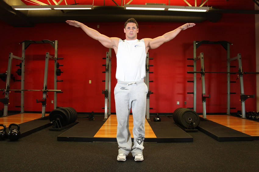 Alternative demonstration of Arm Circles exercise