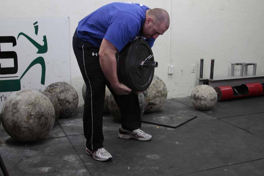 Alternative demonstration of Atlas Stone Trainer exercise
