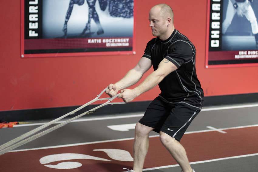 Alternative demonstration of Backward Drag exercise