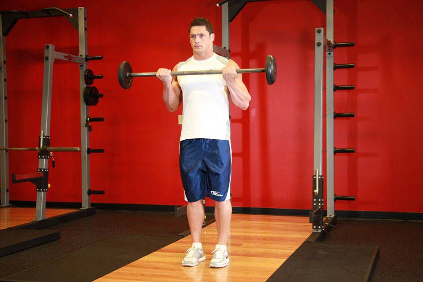Alternative demonstration of Barbell Curl exercise