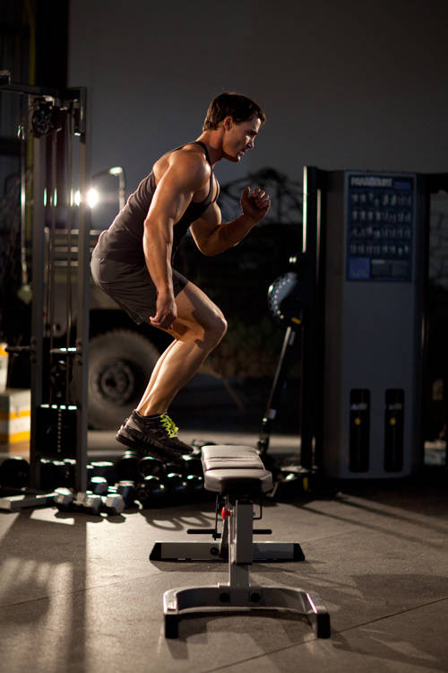 Alternative demonstration of Bench Sprint exercise