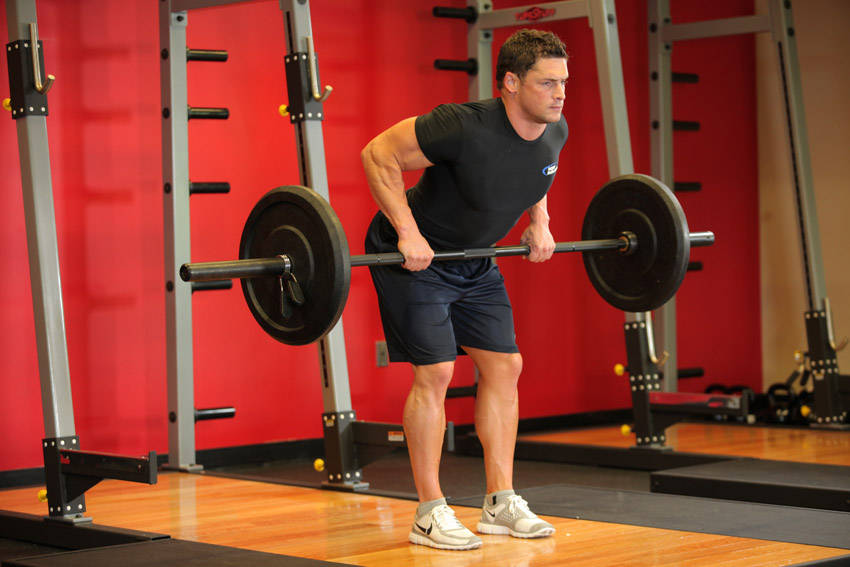 Alternative demonstration of Bent Over Barbell Row exercise