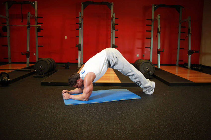 Alternative demonstration of Butt-Ups exercise