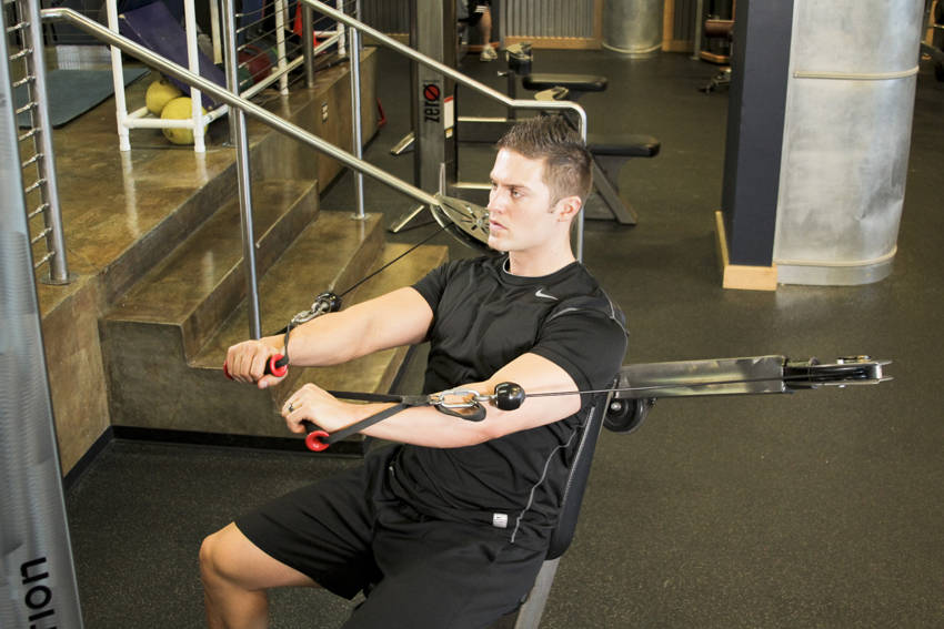 Alternative demonstration of Cable Chest Press exercise