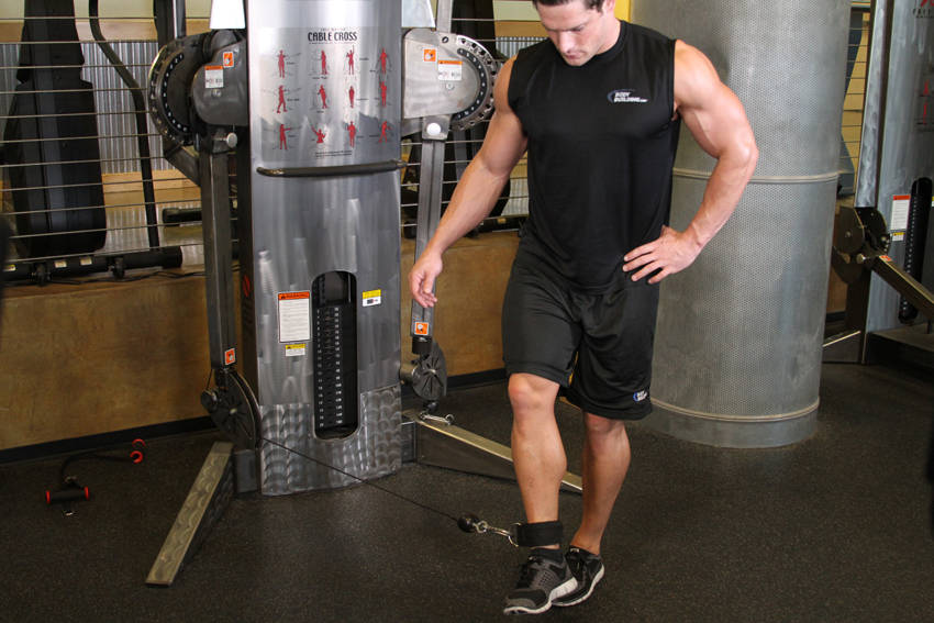 Alternative demonstration of Cable Hip Adduction exercise