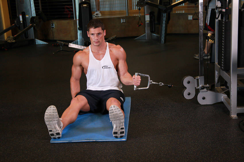 Demonstration of Cable Internal Rotation exercise showing proper form and technique