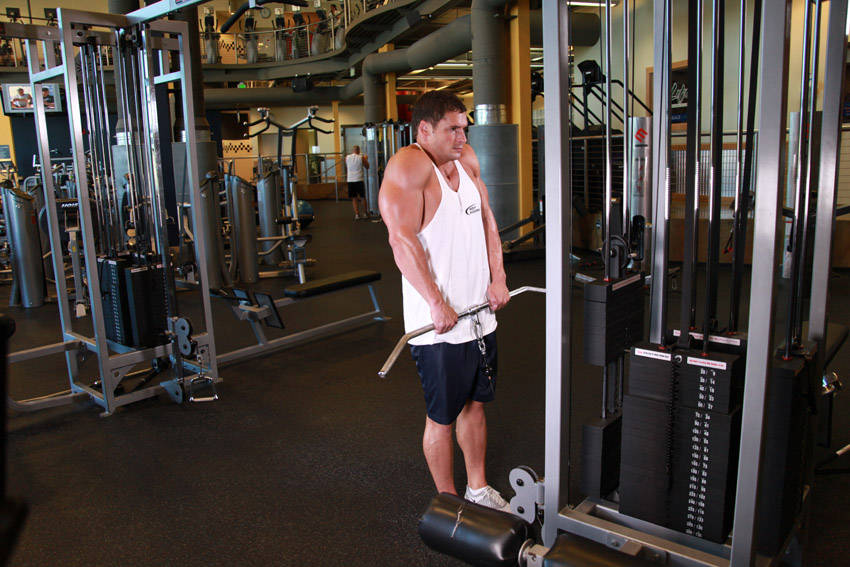Alternative demonstration of Cable Shrugs exercise