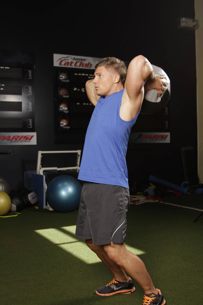Alternative demonstration of Catch and Overhead Throw exercise