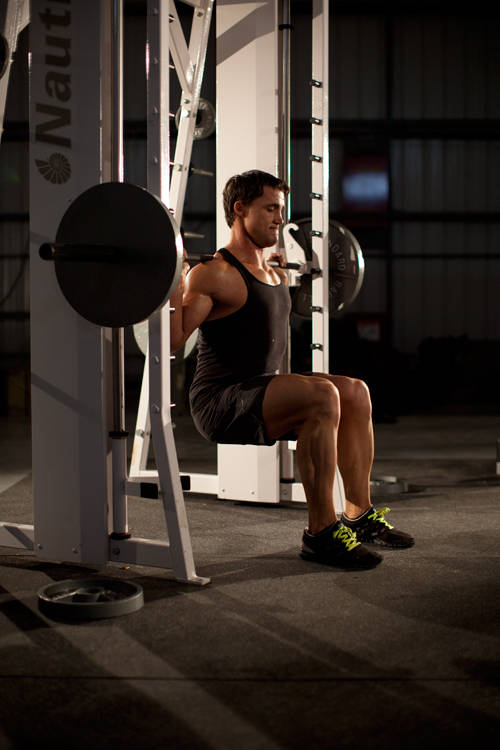 Alternative demonstration of Chair Squat exercise