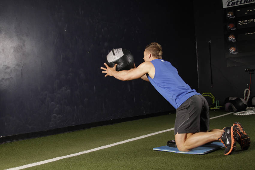 Alternative demonstration of Chest Push (multiple response) exercise