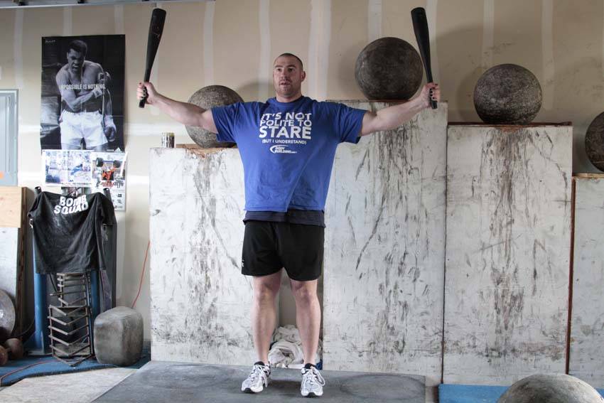 Alternative demonstration of Crucifix exercise