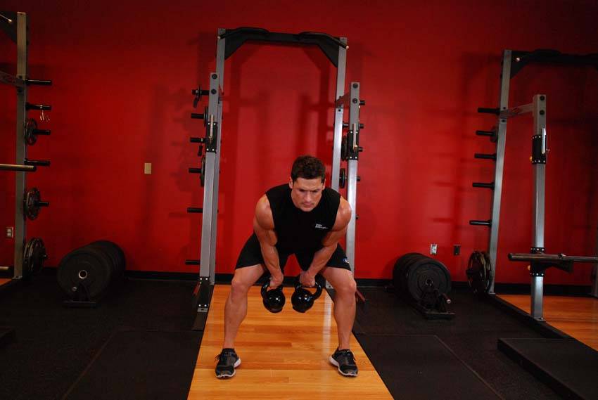Alternative demonstration of Double Kettlebell Snatch exercise
