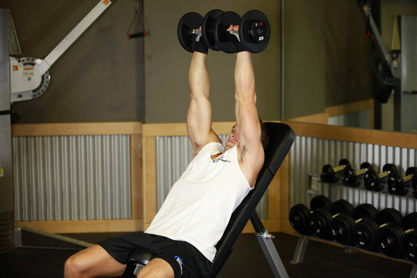 Alternative demonstration of Dumbbell Incline Shoulder Raise exercise