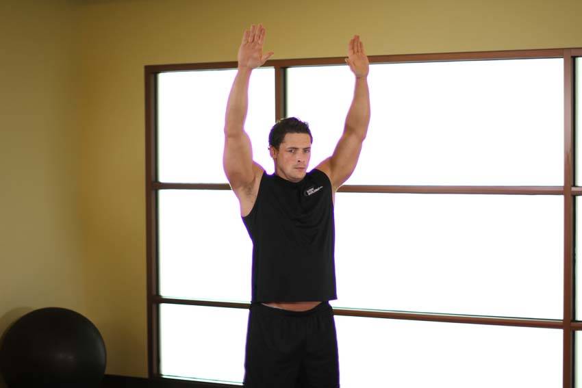 Alternative demonstration of Dynamic Back Stretch exercise