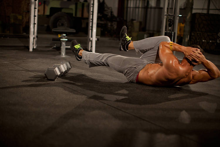 Alternative demonstration of Elbow to Knee exercise