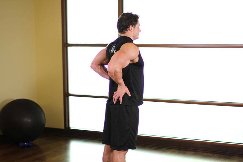 Alternative demonstration of Elbows Back exercise