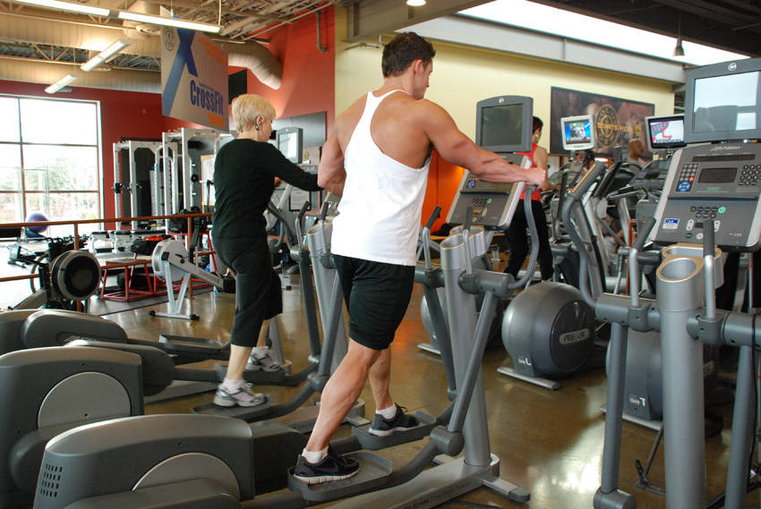 Demonstration of Elliptical Trainer exercise showing proper form and technique