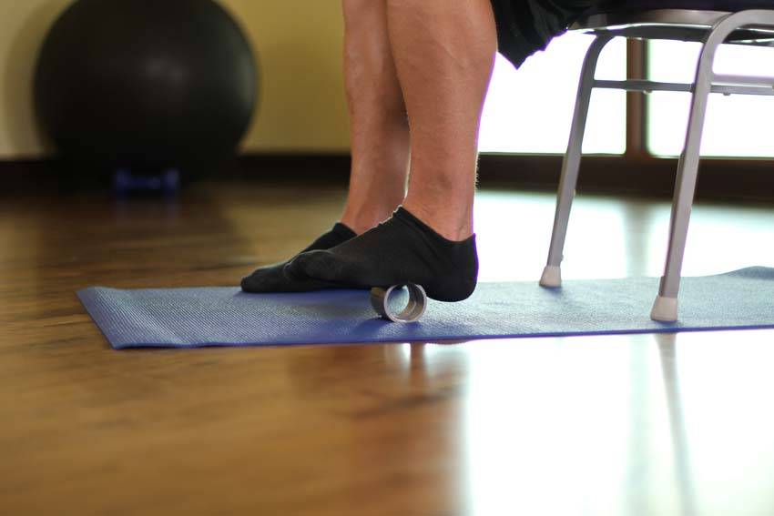 Alternative demonstration of Foot-SMR exercise