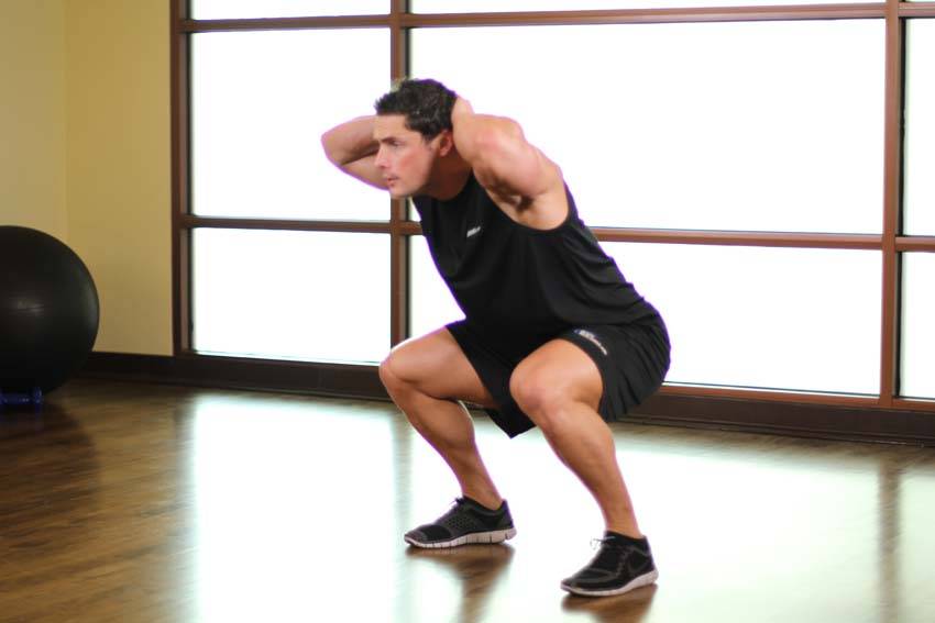 Alternative demonstration of Frog Hops exercise