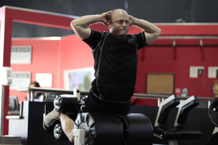 Alternative demonstration of Glute Ham Raise exercise