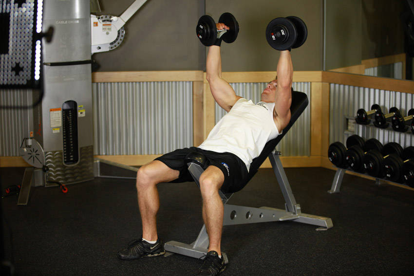 Alternative demonstration of Hammer Grip Incline DB Bench Press exercise