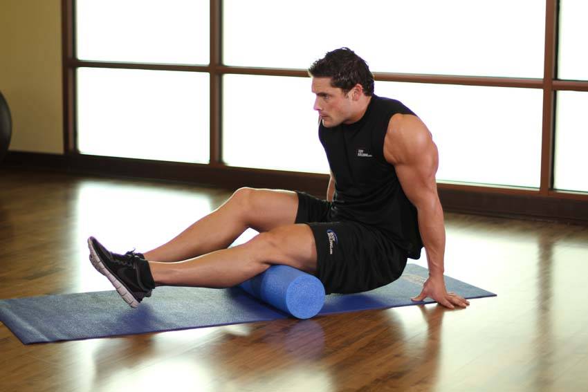 Alternative demonstration of Hamstring-SMR exercise
