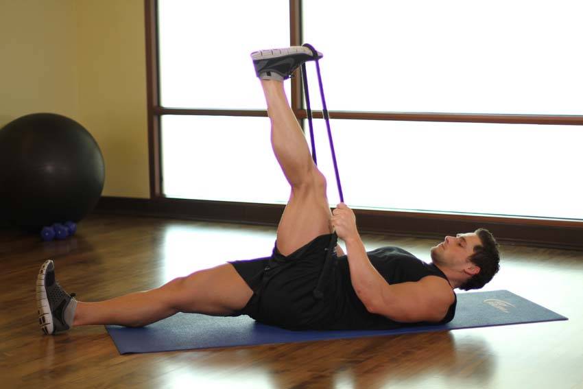 Alternative demonstration of Hamstring Stretch exercise