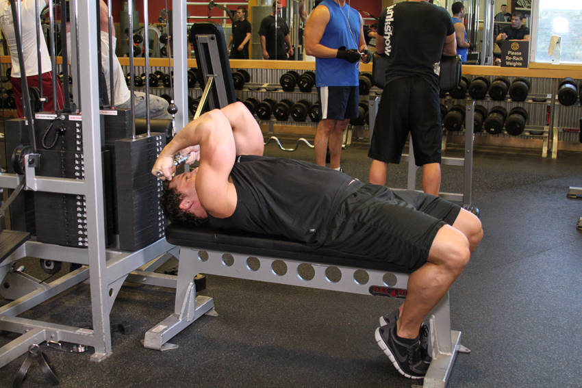 Alternative demonstration of High Cable Curls exercise