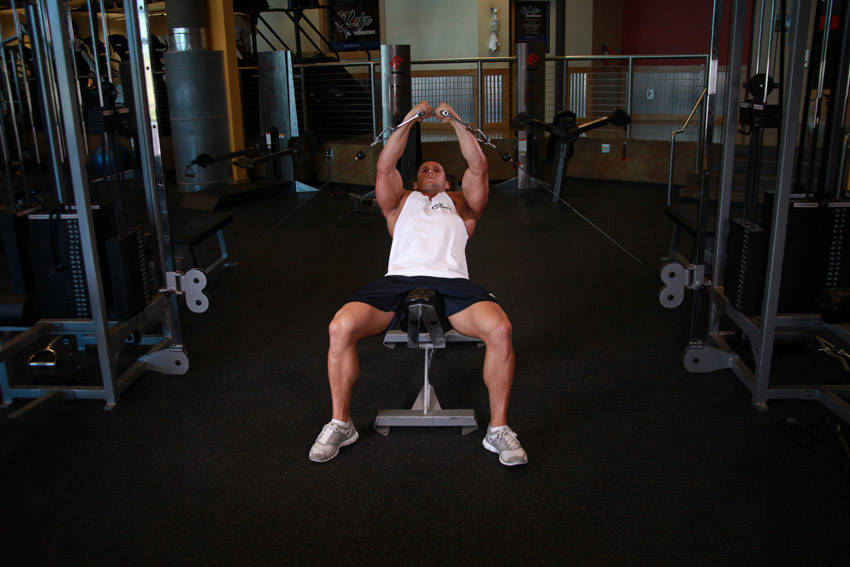 Alternative demonstration of Incline Cable Flye exercise