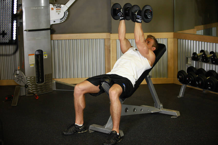 Alternative demonstration of Incline Dumbbell Flyes - With A Twist exercise