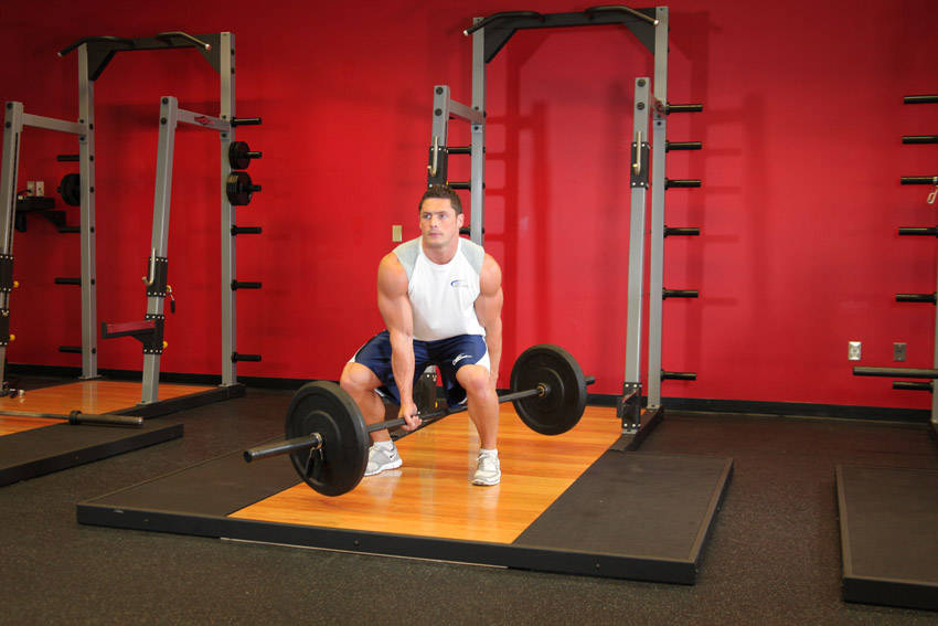 Alternative demonstration of Jefferson Squats exercise