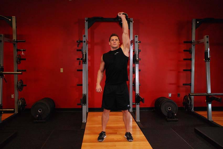 Alternative demonstration of Kettlebell Arnold Press exercise