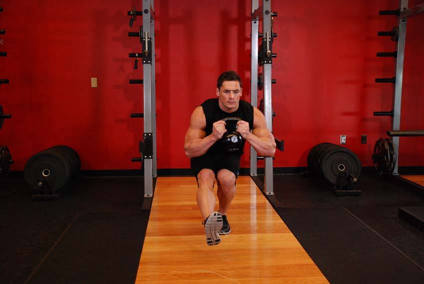 Alternative demonstration of Kettlebell Pistol Squat exercise
