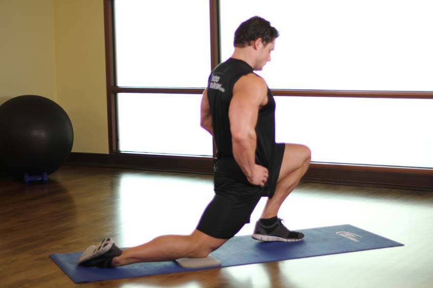 Alternative demonstration of Kneeling Hip Flexor exercise