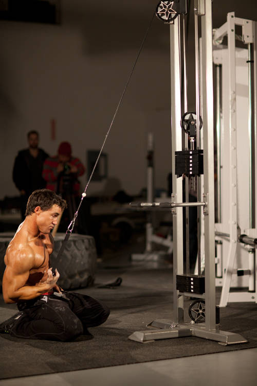 Alternative demonstration of Kneeling Single-Arm High Pulley Row exercise
