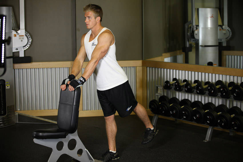 Alternative demonstration of Leg Lift exercise