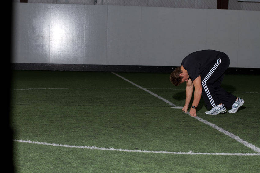 Demonstration of Linear 3-Part Start Technique exercise showing proper form and technique