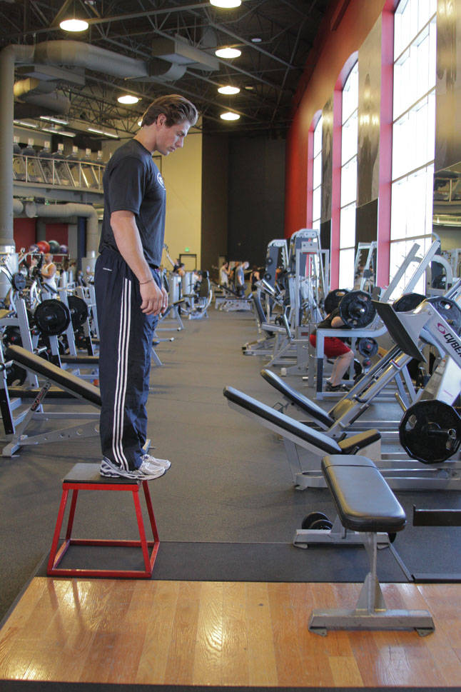 Demonstration of Linear Depth Jump exercise showing proper form and technique