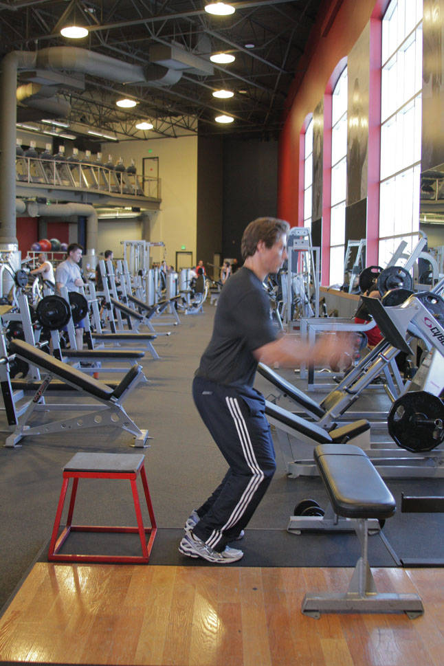 Alternative demonstration of Linear Depth Jump exercise