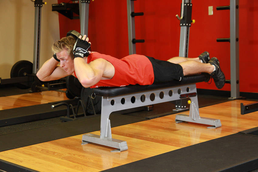 Alternative demonstration of Lying Face Down Plate Neck Resistance exercise