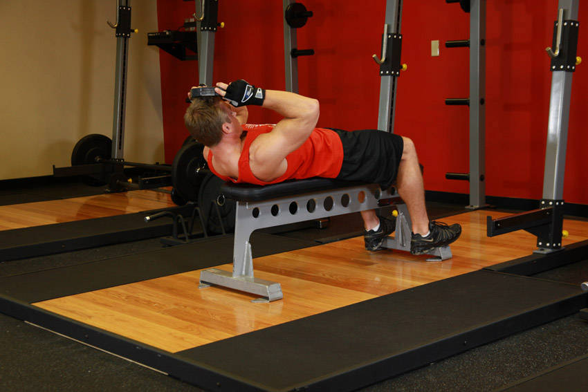 Alternative demonstration of Lying Face Up Plate Neck Resistance exercise