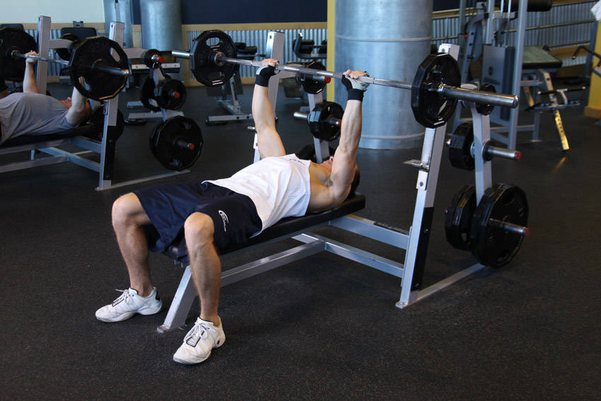 Alternative demonstration of Neck Press exercise