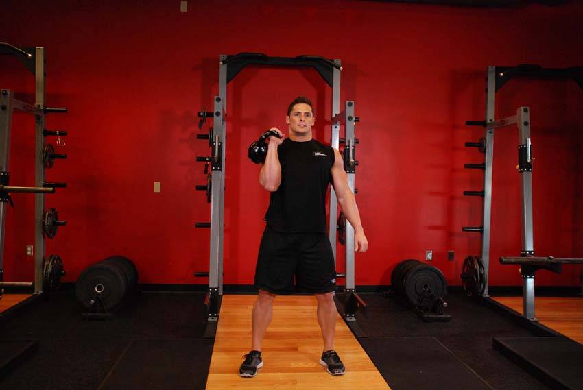 Alternative demonstration of One-Arm Kettlebell Clean and Jerk exercise