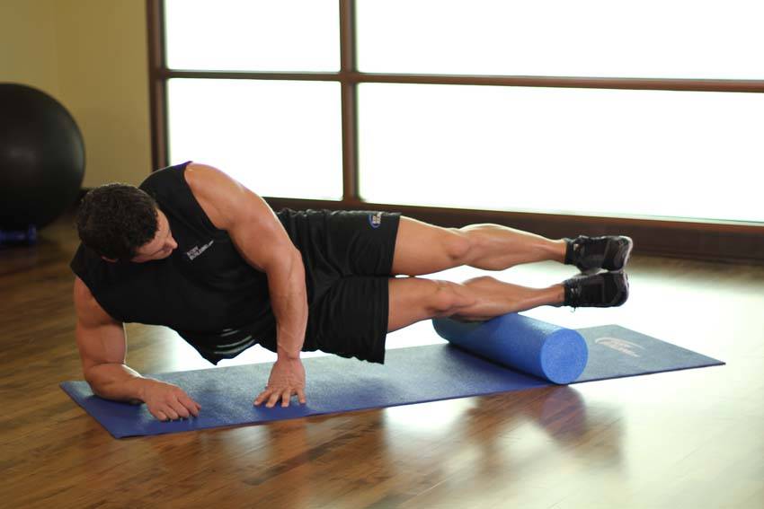 Demonstration of Peroneals-SMR exercise showing proper form and technique