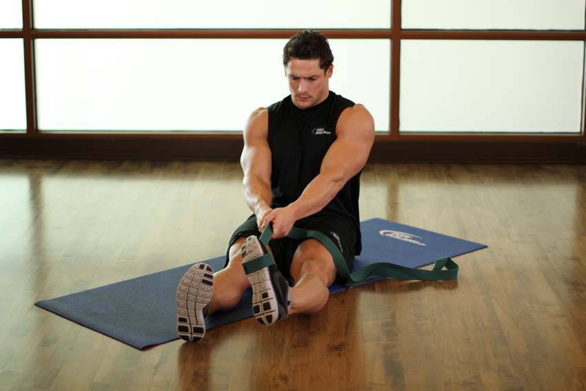 Alternative demonstration of Peroneals Stretch exercise