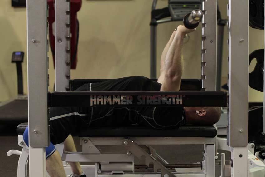 Alternative demonstration of Pin Presses exercise
