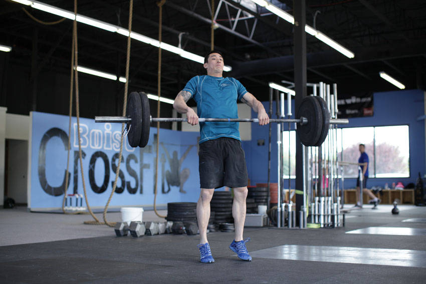 Alternative demonstration of Power Clean exercise